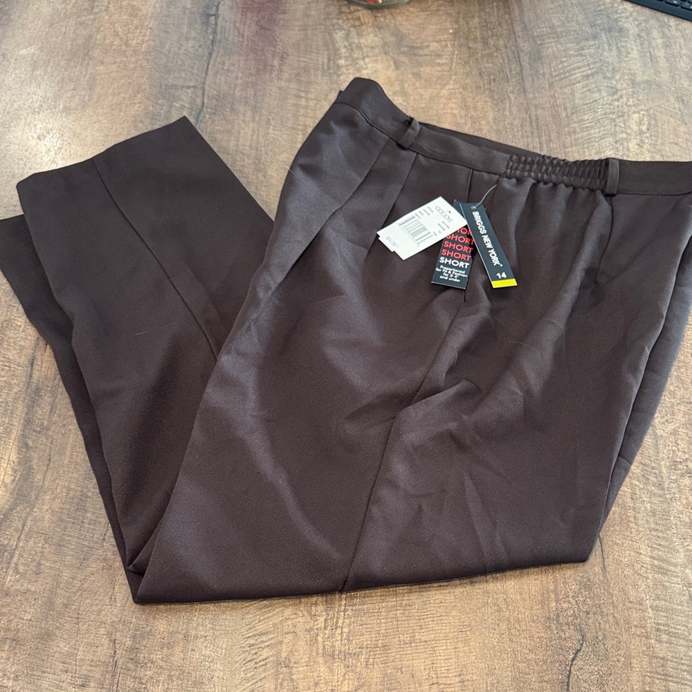 Briggs‎ New York women’s  Dark Brown Dress Pants